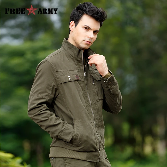 Buy Free Army Brand New Arrival 2015 Mens Jackets And Coats Plus Size Cotton