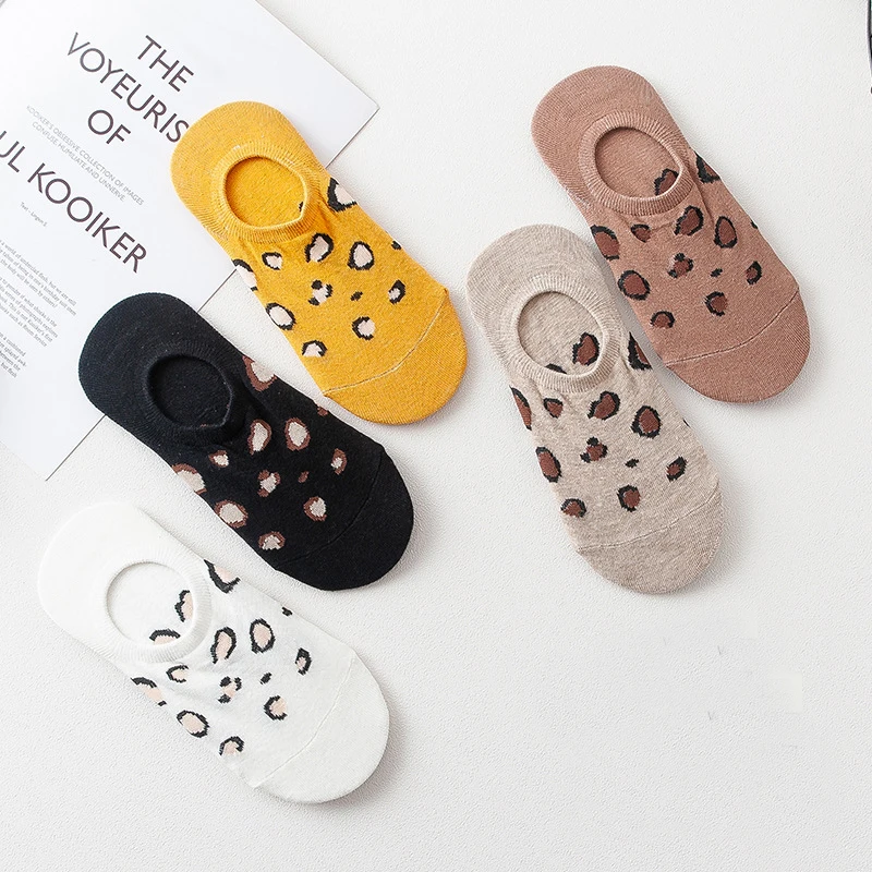 

2pcs=1pair Women Different Colors Female Cute Sock Women Designed School Students Spring Summer Non-slip Invisible Socks