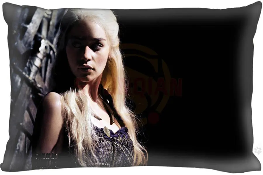 

New Arrival game of thrones Rectangle Pillowcases (two-sides) zipper Custom Pillow Case More Size Custom your image gift