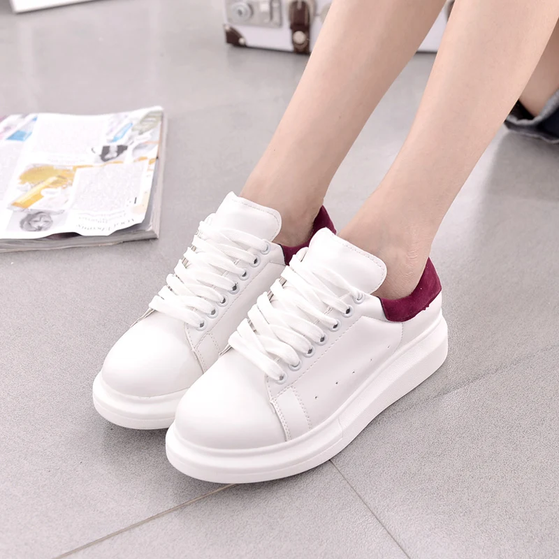 thick sole white shoes