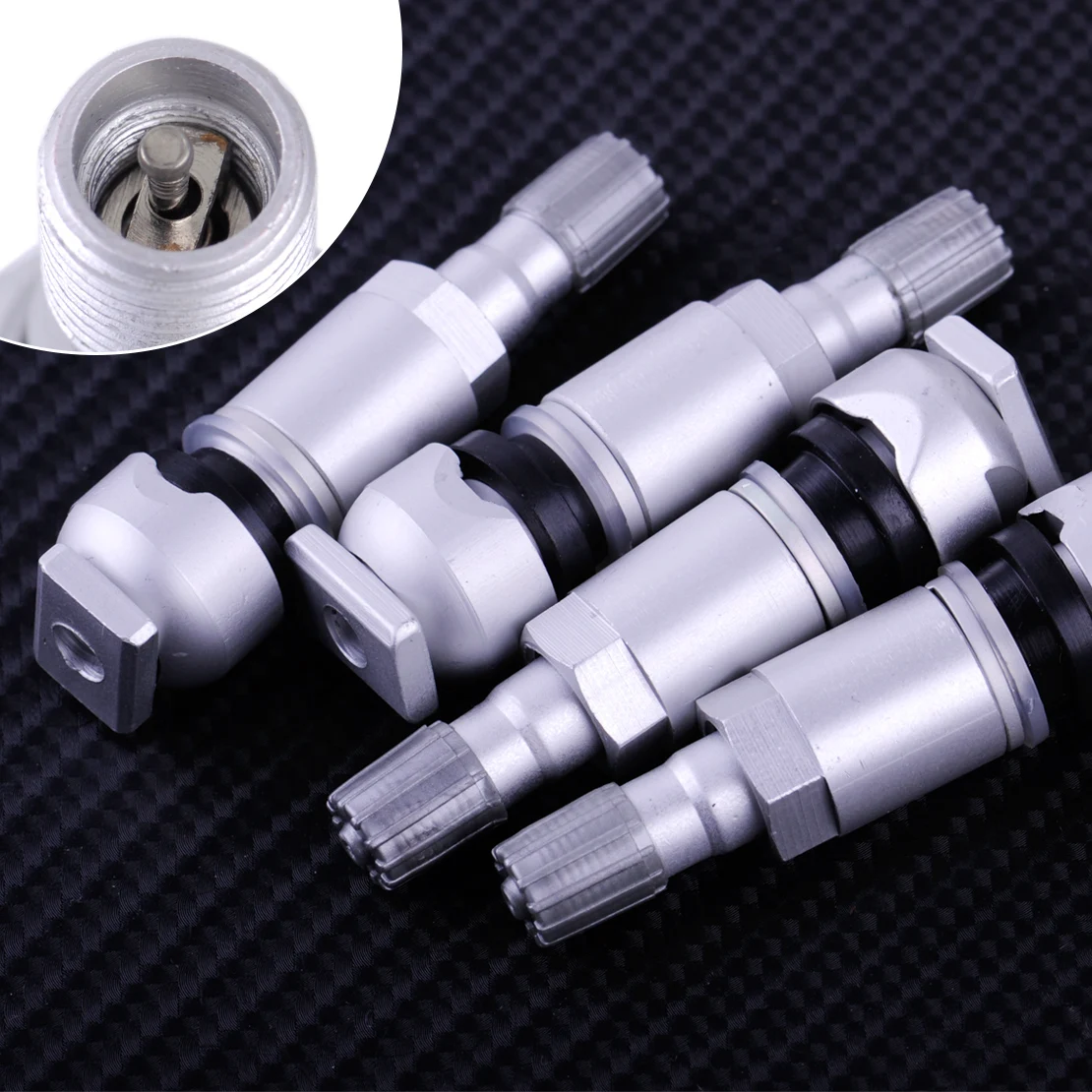 

beler 4pcs 56053031AC TPMS Tire Pressure Sensor TPS Valve Stems Fit For Dodge Caliber Challenger Charger Journey Chrysler Jeep