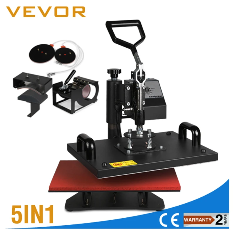 Vevor 6 In 1 15x15inch Heat Press Heat Press Machine Swing Away Multifunctional Heat Press Machine For T Shirts Hat Mug Plate Cap Newegg Com