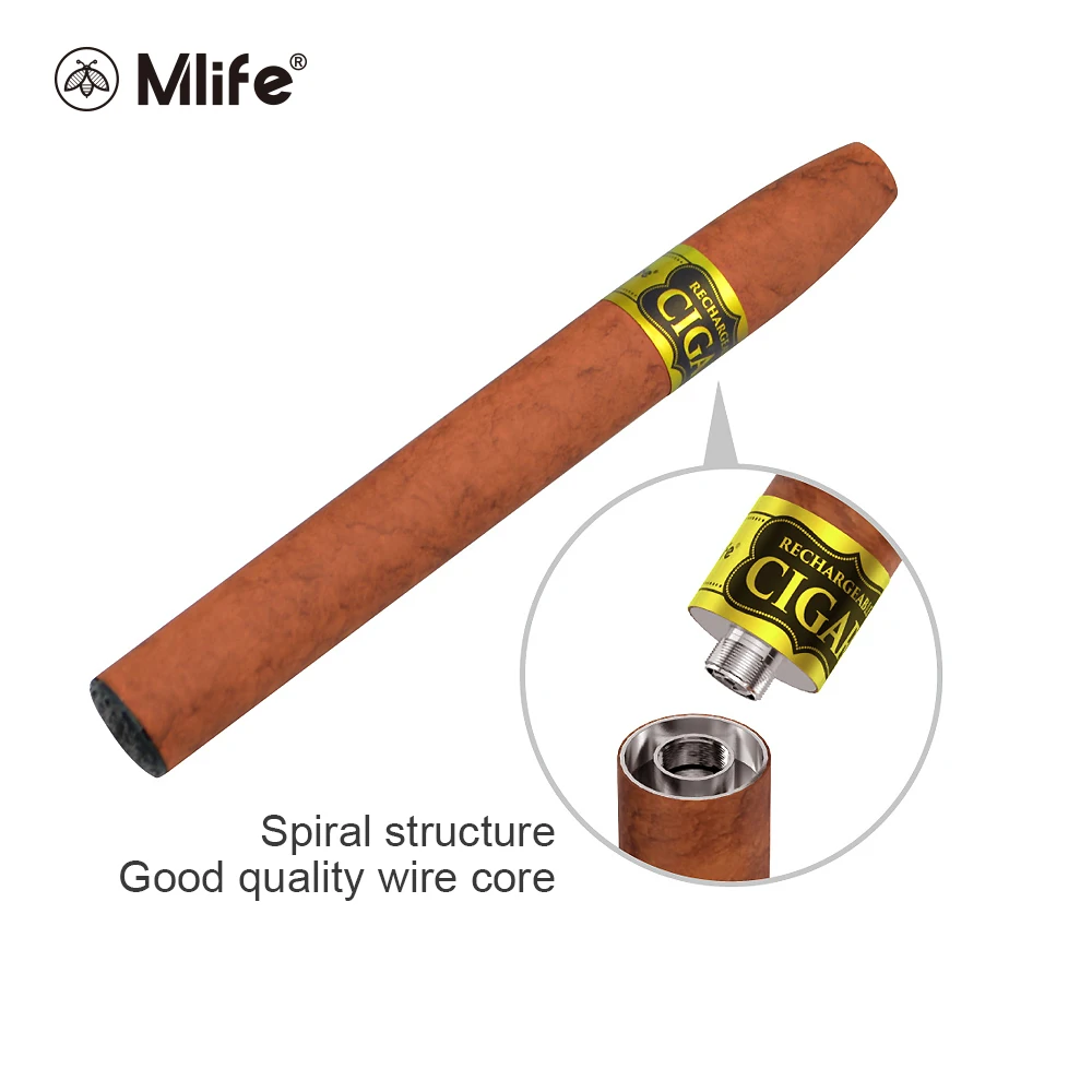 

2019 100% Original Mlife E-cigar3 Kit Electronico to Cigar Pen Kit With 900MAH Battery capacity Rechargeable and refillable