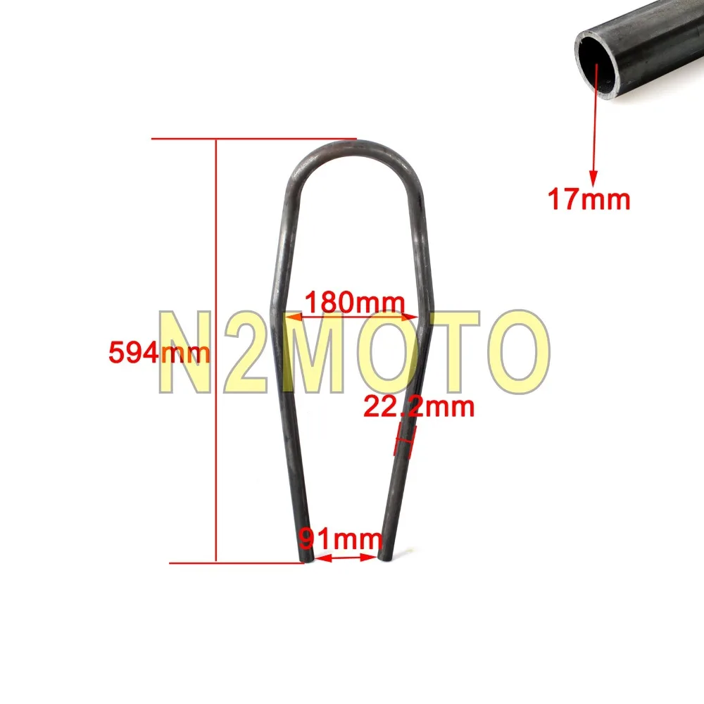 Cafe Racer Led Tail Brake Light 590mm Rear Seat Hoop Frame Loop For