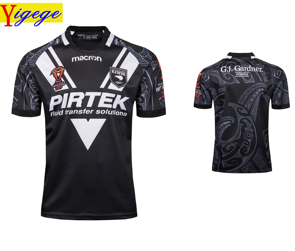 

Yigege New Zealand kiwis rugby Jerseys 2017 World Cup Rugby League shirt jersey KIWIS shirts s-3xl AAA