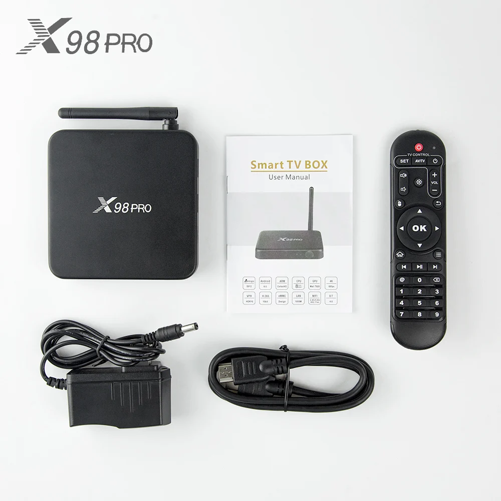 Dalletek tv 4K X98 PRO Android 6,0 tv Box 2G 16G 3g 32G Dual WiFi Cortex A53 Smart tv медиаплеер телеприставка PK X96 X92