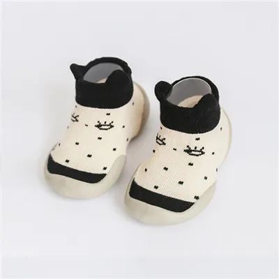 Детские носки с резиновой подошвой; детские носки; мягкая подошва; нескользящие дышащие хлопковые носки для малышей; обувь на мягкой подошве - Цвет: BBX-002(0)B