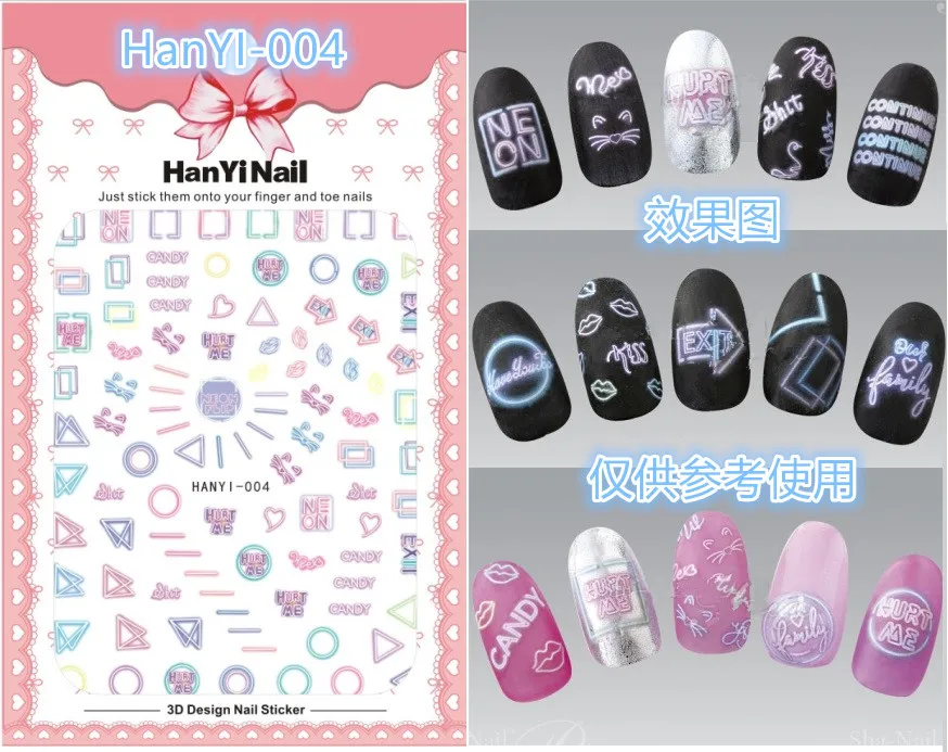 

Fashion Patterns! Nails Art Manicure Back Glue Decal Decorations Design Nail Sticker For Nails Tips Beauty
