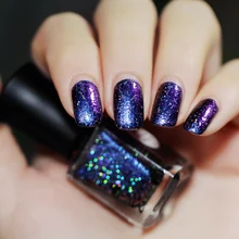 Голографический зеркальный лак для ногтей эффект хамелеон лак для ногтей гель лак Блестящий лак KG66