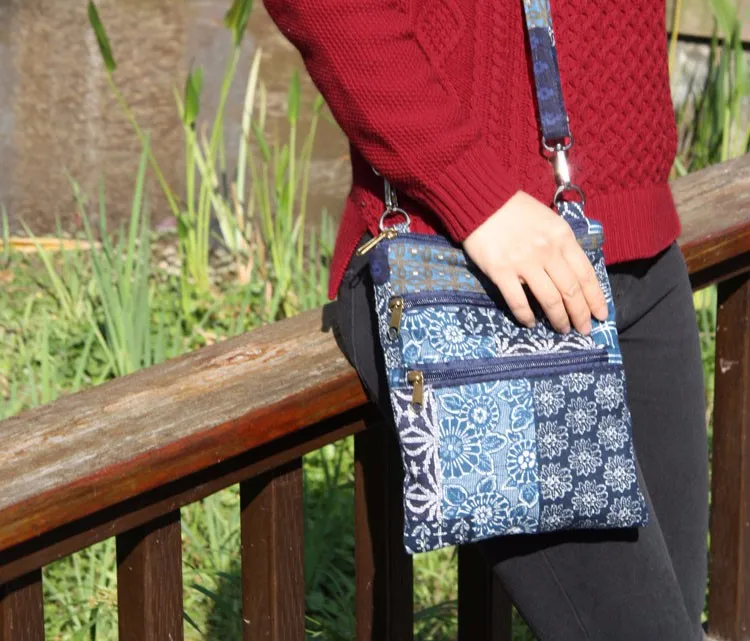 Bohemian Ripped Looking Crossbody Shoulder Sling Razor Cut Purse Handbag (17)