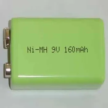 

Free shipping High quality wireless microphone battery Ni-MH 9V 160mAh rechargeable battery 9V Multimeter battery 10pcs