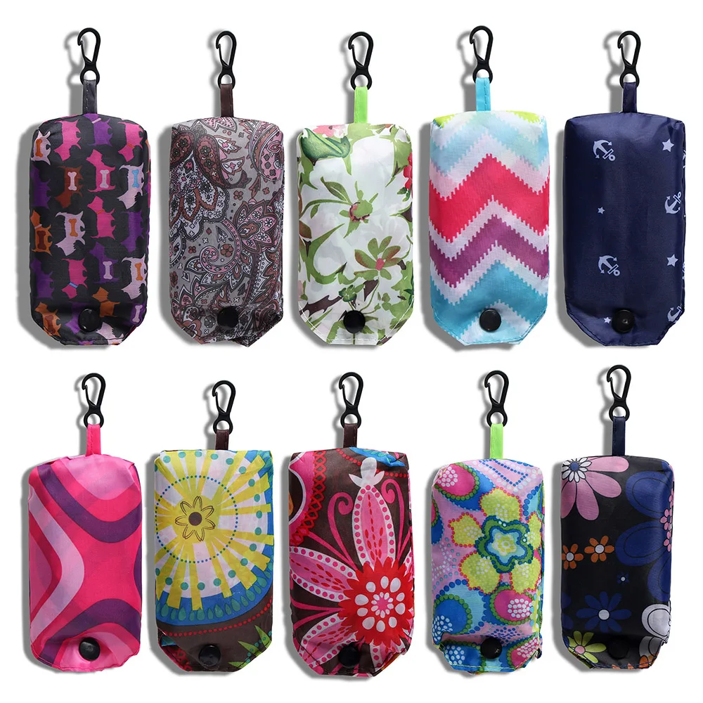 

Random Color Fashion Foldable Handy Shopping Bag 38*50cm Reusable Tote Pouch Recycle Storage Handbags Useful Waterproof Bag