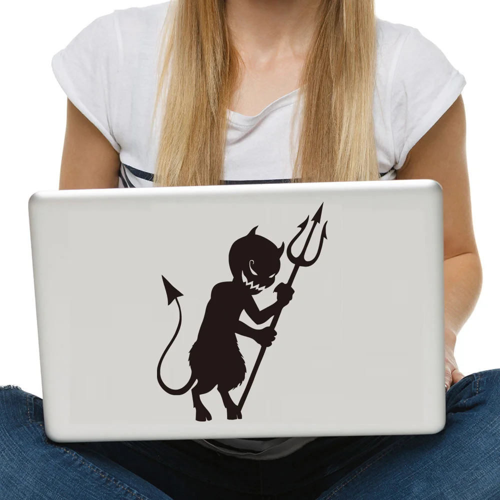 New Design Halloween Wall Stickers Removable Cartoon Devil Computer