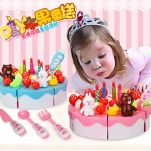 Игрушечная кухня торт ко дню рождения ролевые игры для детей один набор