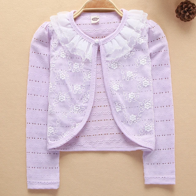 RL Girls Outerwear Kids Cardigan Party Weddings White Sweater Girls ...