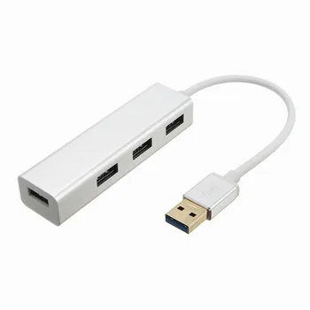 

USB 3.0 HUB High Speed USB 3.0 Splitter Adapter Aluminun Alloy USB 3.0 4 Port Hub for Laptop PC
