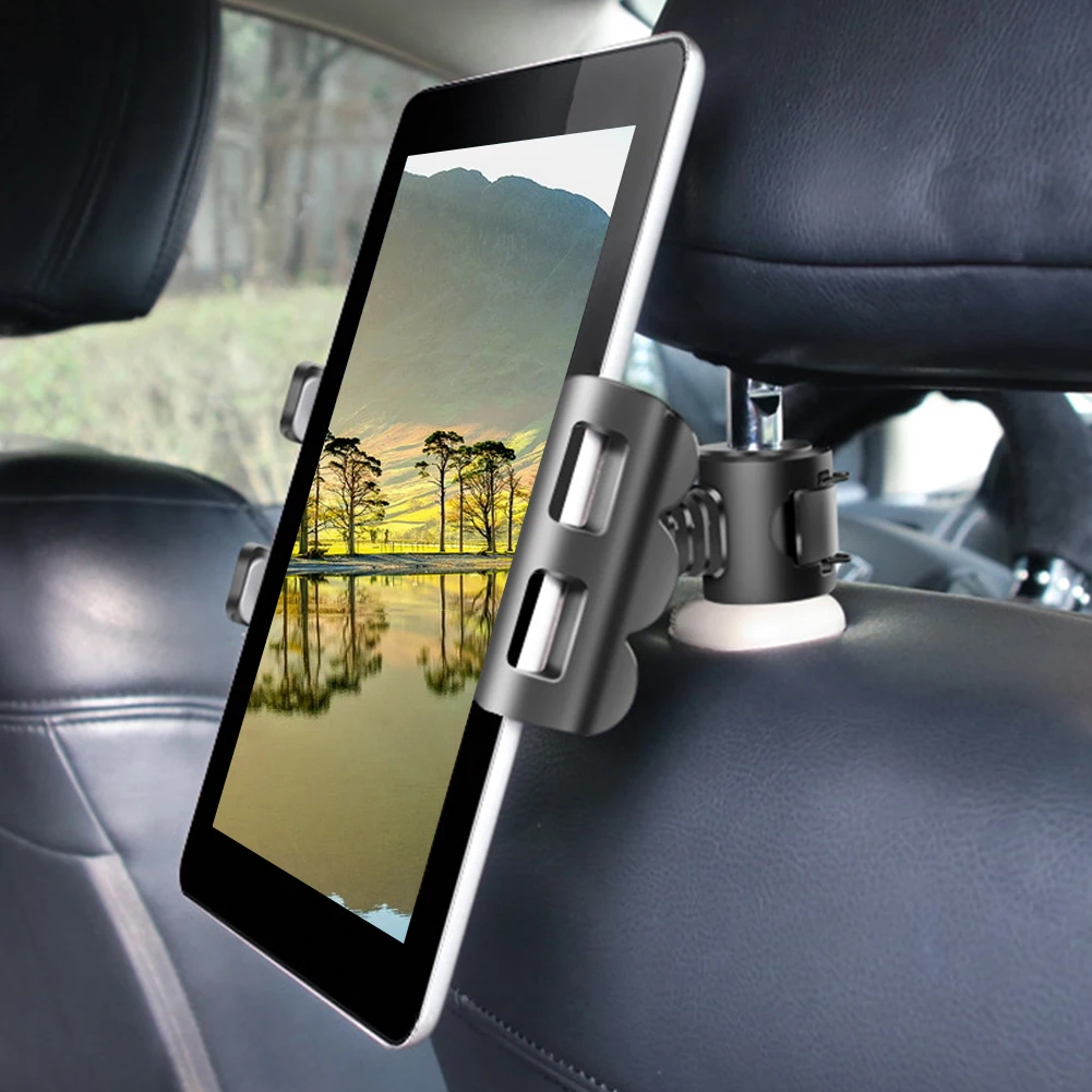 Подголовник автомобиля Tablet телефона держатель Универсальный кронштейн регулируемый держатель для заднего кресла Подставка для IPad Горячая