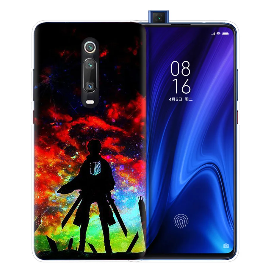 Чехол с аниме атака на титанов для Xiao mi Red mi Note 7 7S K20 Y3 GO S2 6 6A 7A 5 Pro mi Play 9T A1 A2 8 Lite Poco F1 чехол для телефона