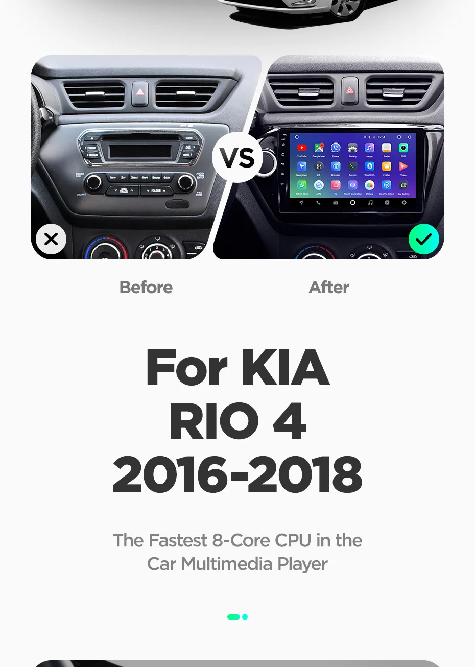 Perfect TEYES SPRO For KIA RIO 3 4 2011-2019 Car Radio Multimedia Video Player Navigation GPS Android 8.1 No 2din 2 din dvd 8