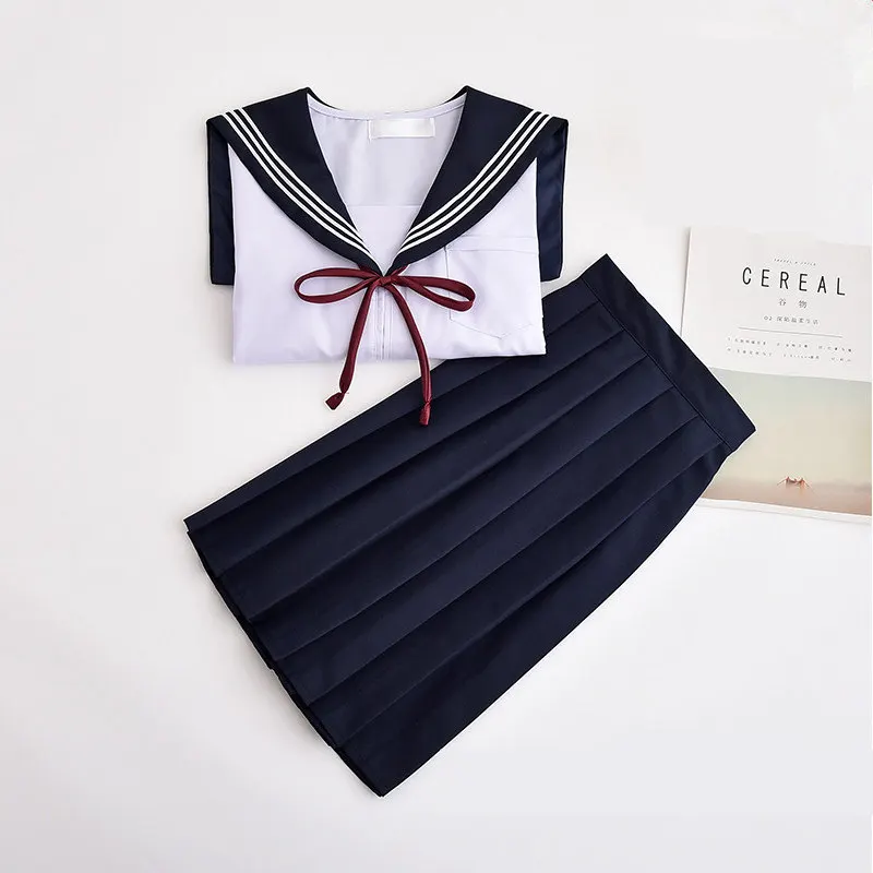2019 японский/корейский Костюм Моряка костюмы для косплея школьницы Униформа милые девушки в стиле японской школьницы одежда Топ + юбки