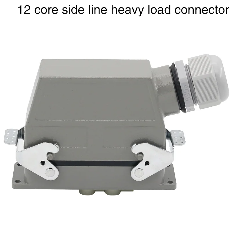 Сверхмощный разъем 12 ядерный прямоугольный hdc-012 промышленный водонепроницаемый авиационный разъем с большим током 80A