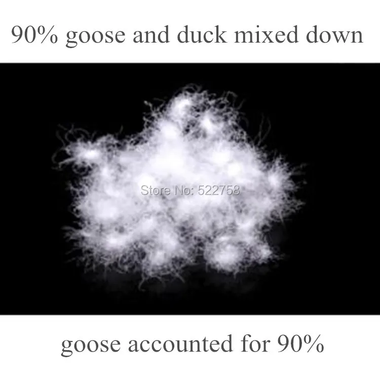 

Free shipping 90% white goose & duck mixed down/ goose accounted for 90% /fill power 800/comforter and jacket filler/ 1lb price