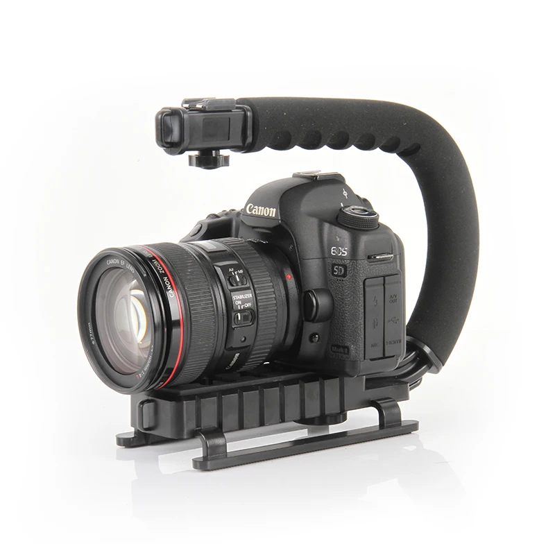 Держатель для вспышки в форме ручки ручной держатель камеры Canon Nikon DSLR iPhone 7 экшн