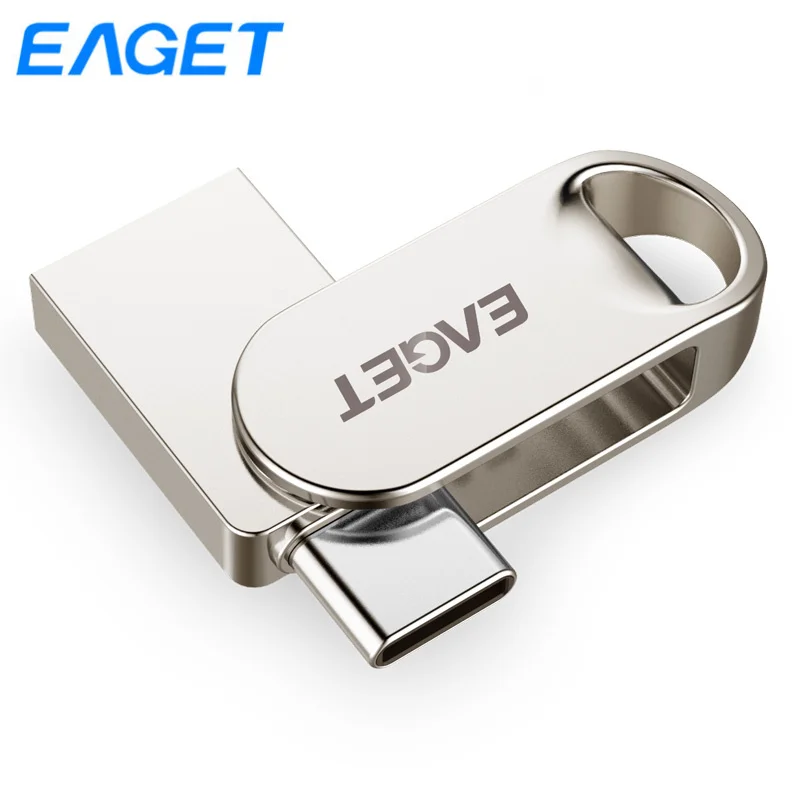 Eaget CU30 USB флеш-накопитель 32 Гб 64 Гб 128 Гб металлический флеш-накопитель 64 Гб type-C Мини-флеш-диск cle Usb 3,0 Флешка 128 ГБ USB флешка