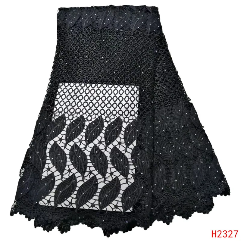 

2019 New Arrival Guipure Cotton Lace Beaded African Lace Nigerian Lace Fabric For Women/Men Clothing HX2327