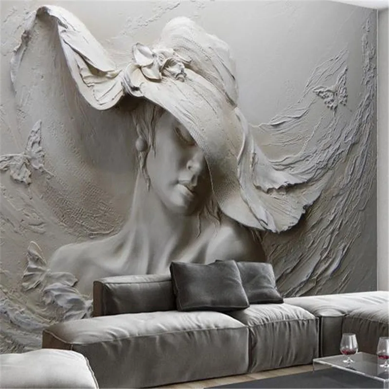 Us 17 4 50 Off Modern Women Photo Wallpapers For Walls 3d Wall Murals For Living Room Bedrooms 3d Wall Papers Home Decor Large Nature Painting In