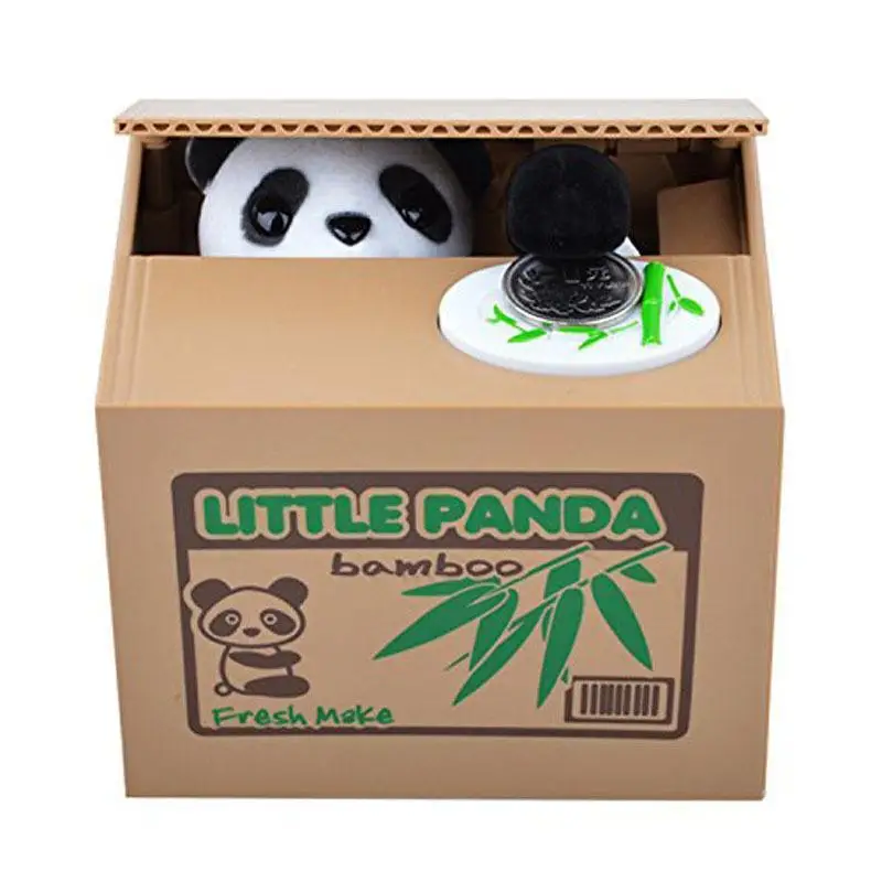 1 automatisé Cute Cat Steal Coin Itazura Piggy Bank voler l/'argent Saving Box AT