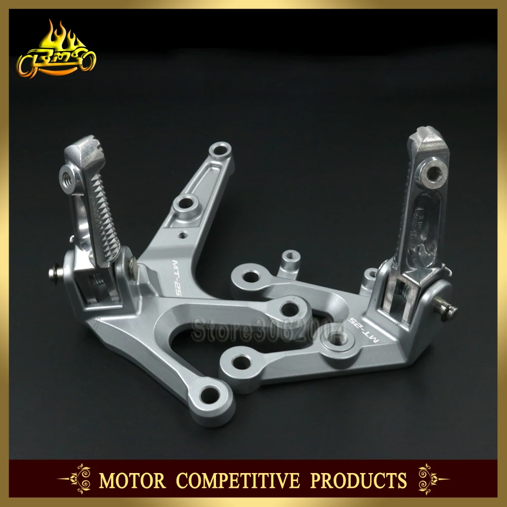 Front Left Right Footrest Foot Pedal Peg Mount Bracket Motorcycle