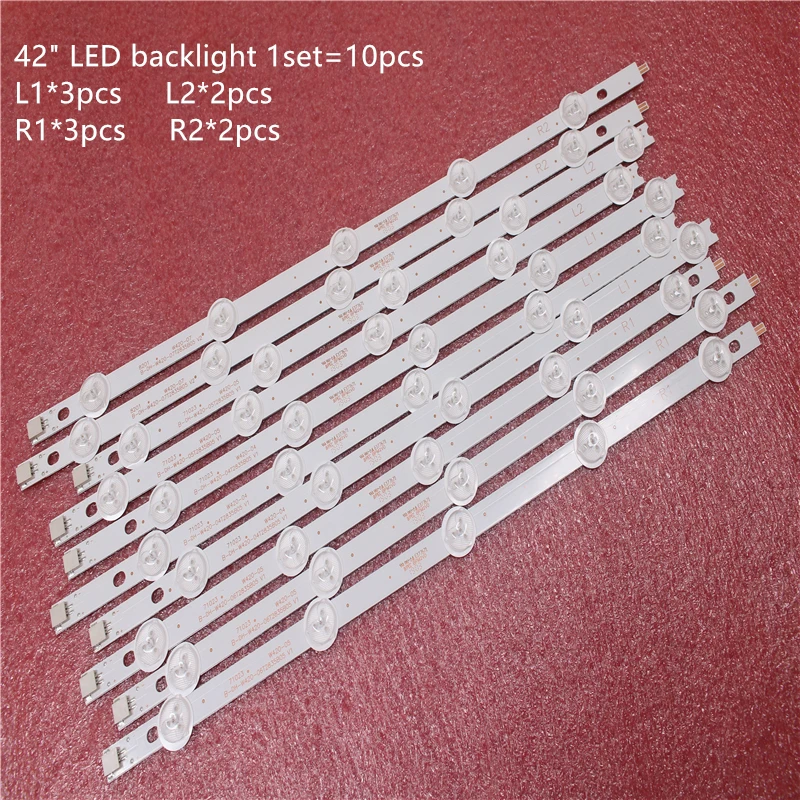 10 шт./лот Новинка светодиодная подсветка для бара для 42 "ROW2.1 REV0.0 6916L-1412A/1413A/1414A/1415A, 6916L-1214A/1215A/1216A/1217A