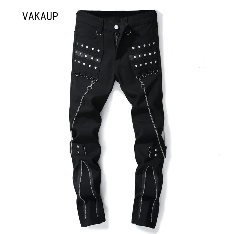 Mens Straight Denim Pants Clothes Ripped Ripped Jeans For Men Black Slim Vintage Skinny Jeans Men Vintage Distressed Jeans Homme