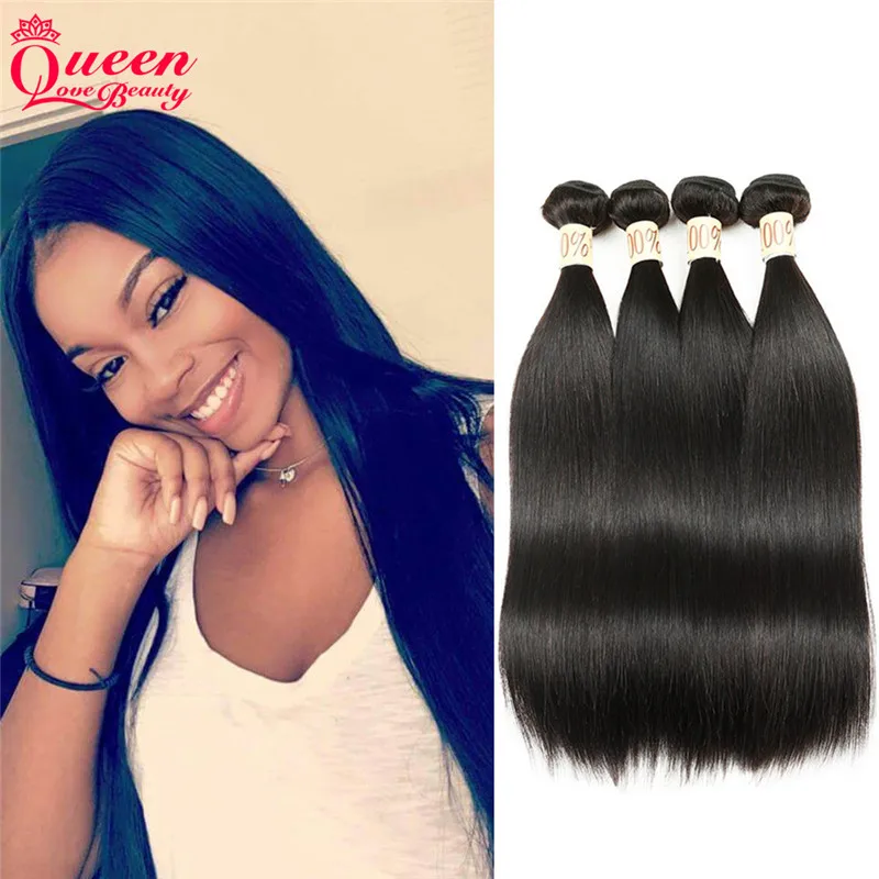 

Affordable Malaysian Straight Hair 4 Bundles Human Hair Weave Malaysian Virgin Hair Straight 7A Unprocessed Straight Virgin Hair
