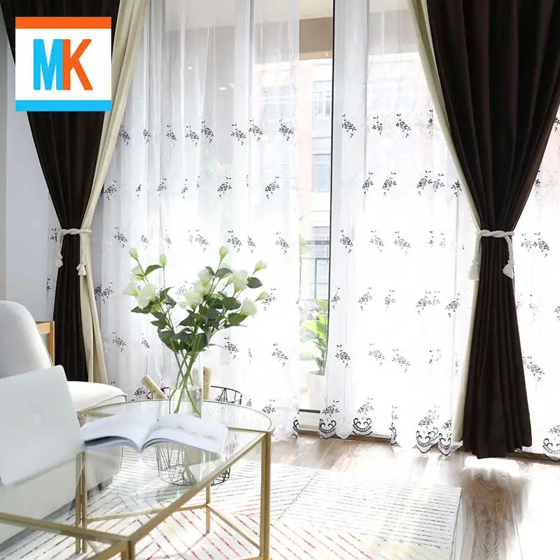 

curtains for bedroom living room curtains yarn tassels curtains for living pinch pleated curtains yarn lace embroidered