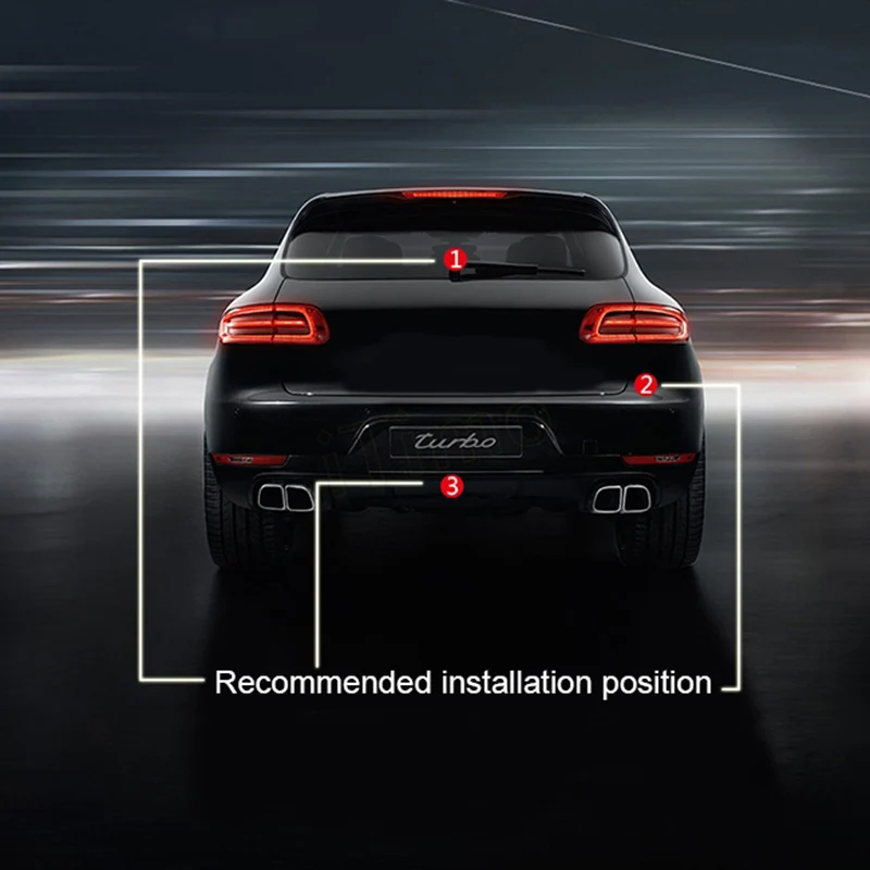 Car Anti-collision Laser Fog Light Auto Anti-fog Parking Stop Braking Signal Indicators Motorcycle LED Warning Light Car-Styling Car Anti-collision Laser Fog Light Auto Anti-fog Parking Stop Braking Signal Indicators Motorcycle LED Warning Light Car-Styling