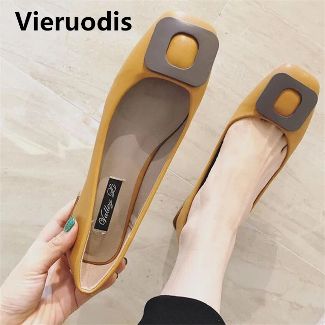 square toe slip on heels