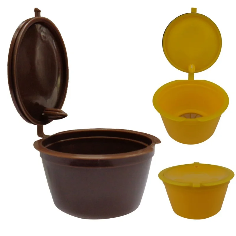 

Hervulbare Herbruikbare Nespresso Capsule Met 1 PC Plastic Lepel Filter Pod Voor Originele Lijn Siccsaee Filters cafe