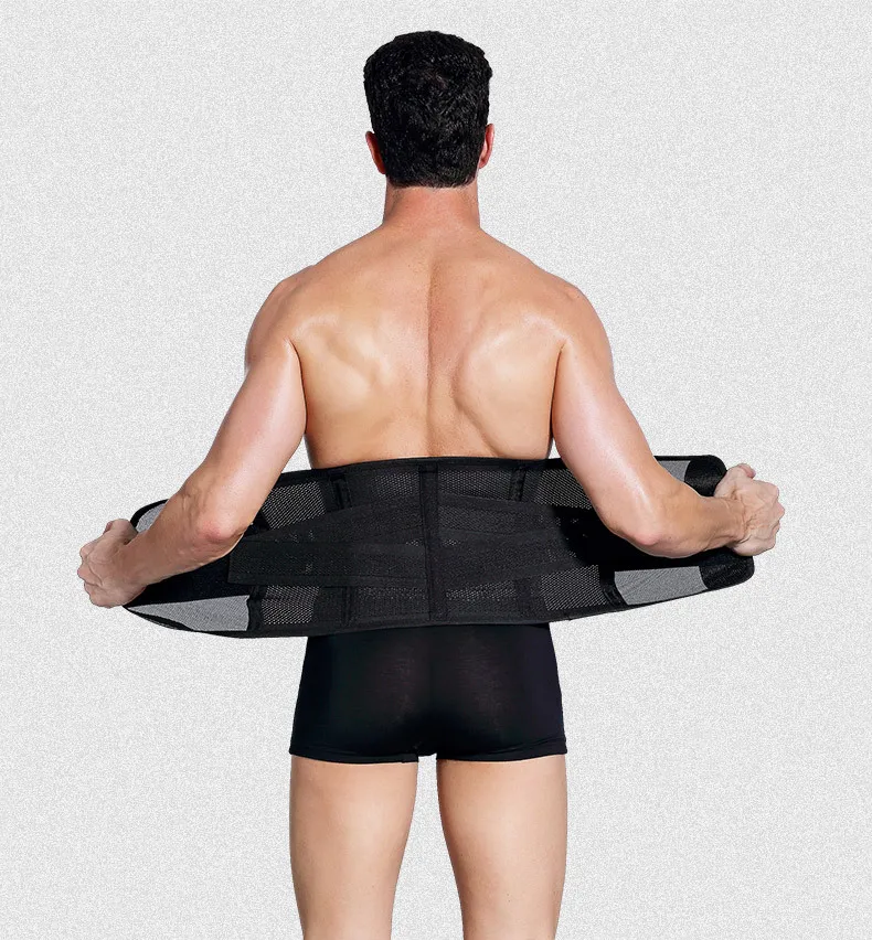 Stylish Men Tight Bellyband Waist Belt Breathable Mesh Beer Belly Elastic Corset Slimming Body Protected Shaping Band (11)