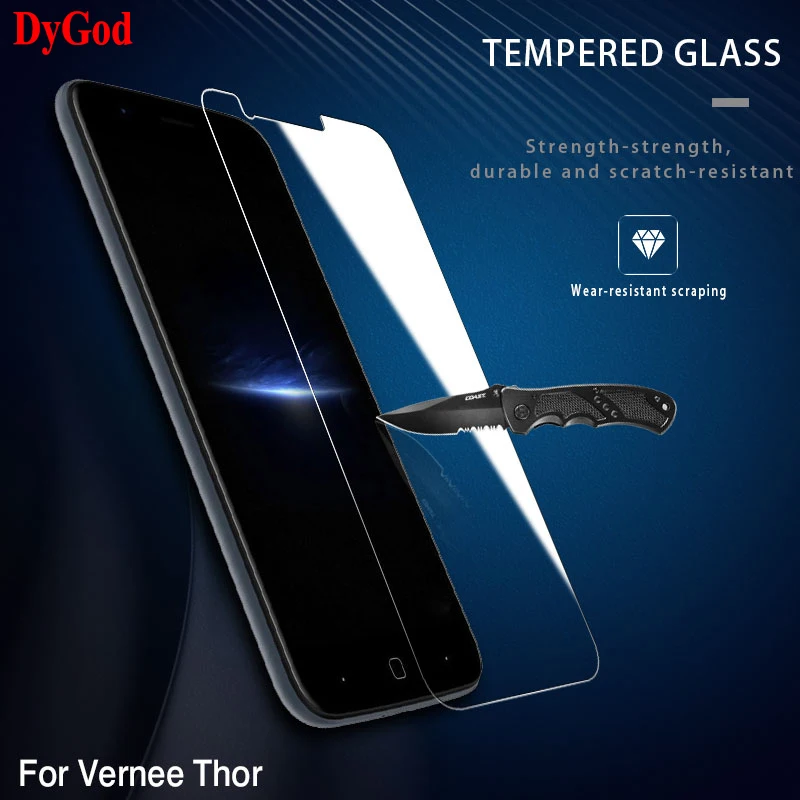DyGod для vernee Thor закаленное Стекло спереди фильм Экран протектор 5 0 дюймов телефона
