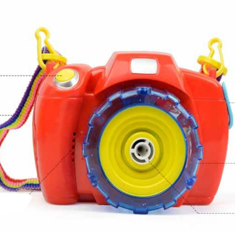 Summer children's cartoon electric bubble gun camera light music blowing bubble Toy Baby Shower Bubbles Maker Kids Outdoor Fun