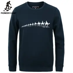 Пионерский лагерь новые осенне-зимние модные мужские толстовки повседневная хлопковая толстовка утепленный флис мужский пуловер