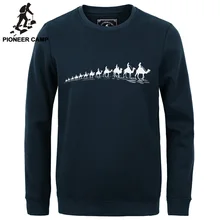 Pioneer Camp new autumn Winter fashion men hoodies casual cotton thicken fleece male pullover tracksuit mens