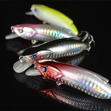 4pcs 15g 8.2cm Fishing lure sea fishing tackl slowly diving minnow hare lure bait jig wobblers swivellure fishery feeder