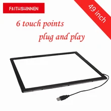 4" сенсорная ИК сенсорная Рамка 6 сенсорных точек USB инфракрасный сенсорный экран без стекла