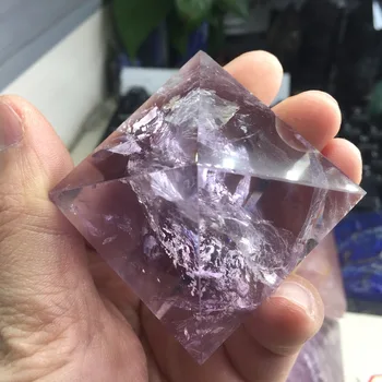 

50*50*32mm Natural Amethyst Crystal Stones Purple Crystal Pyramind Minerals Product Home Decoration PY204