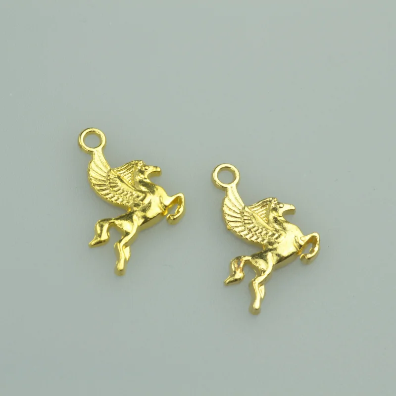 

25pcs 20*16mm gold color horse Alloy charms pendant fit necklace bracelet diy Pendants for jewelry making 4017A