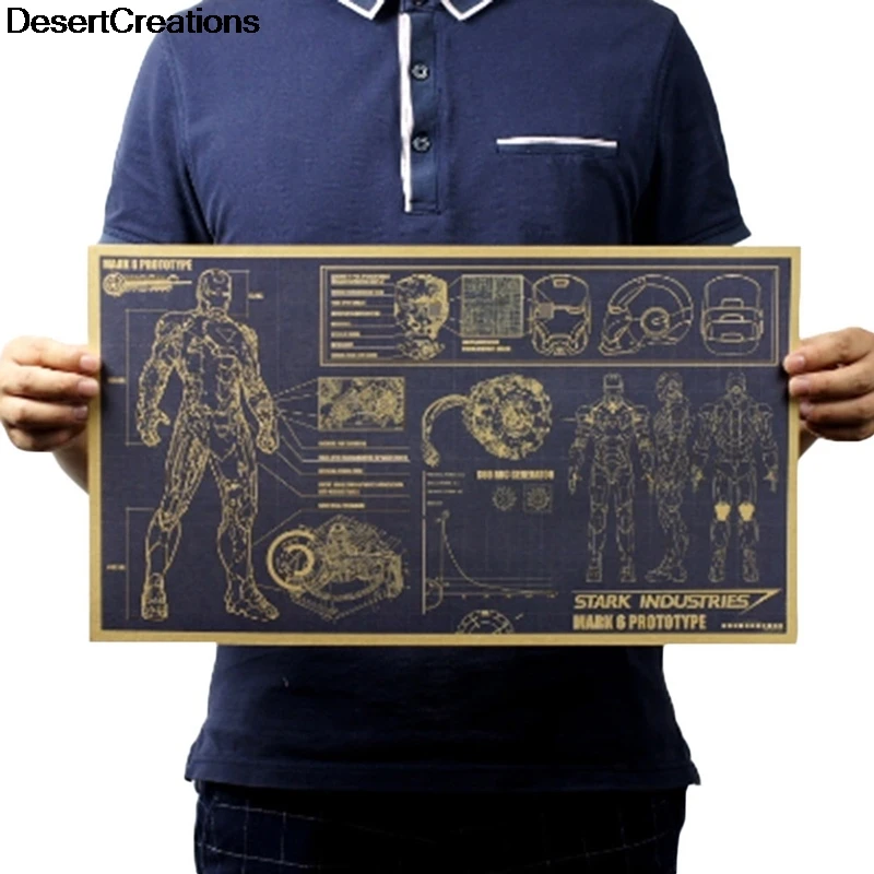 

Movie Poster Retro Kraft Paper Poster Decorative Painting 51x29cm