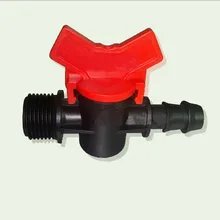 5 unids 1/2 “Interruptor de la Válvula de Tubería De PE tubería para D16 Jardín 1/2” masculino de By-pass de la Válvula Accesorios de Herramientas de Riego Sistema de Riego Por Goteo